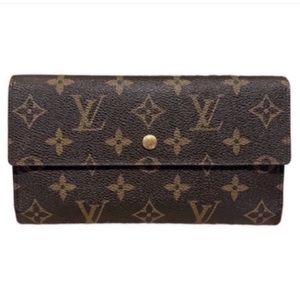Authentic Louis Vuitton Wallet Monogram Sarah Wallet